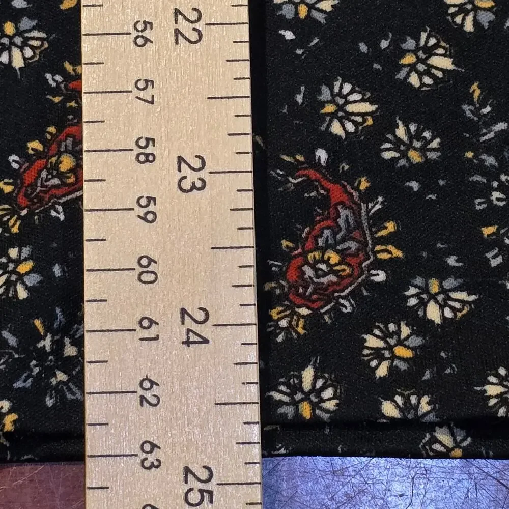 Mardi Modes Vintage 70s Paisley Blouse ┃Black Rust ┃Psychedelic Boho Whimsigoth - Picture 7 of 9